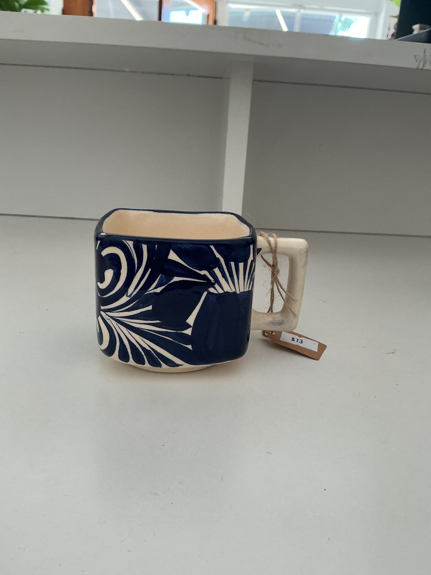 Square coffee mug